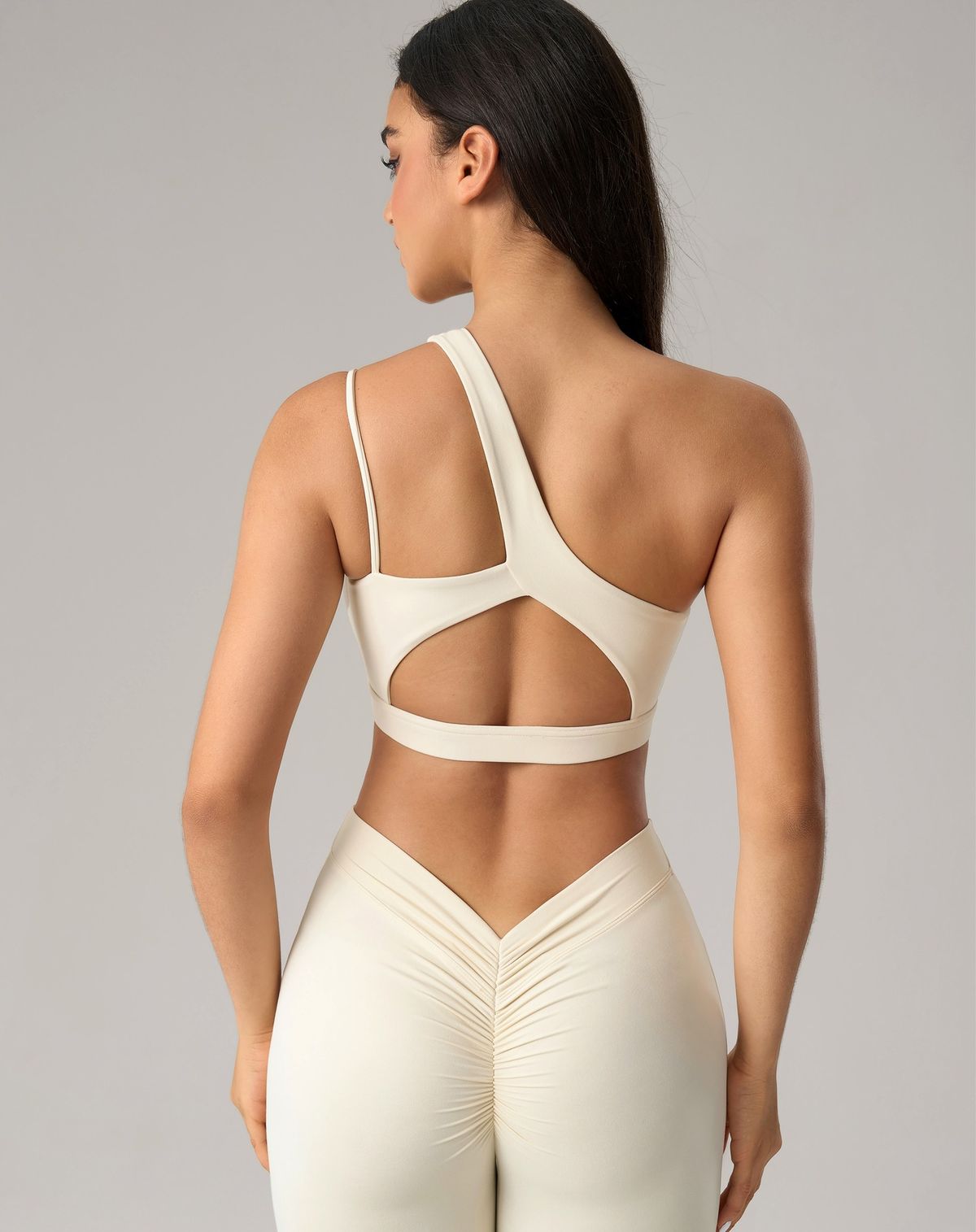 Quick-Dry Asymmetric Sports Bra