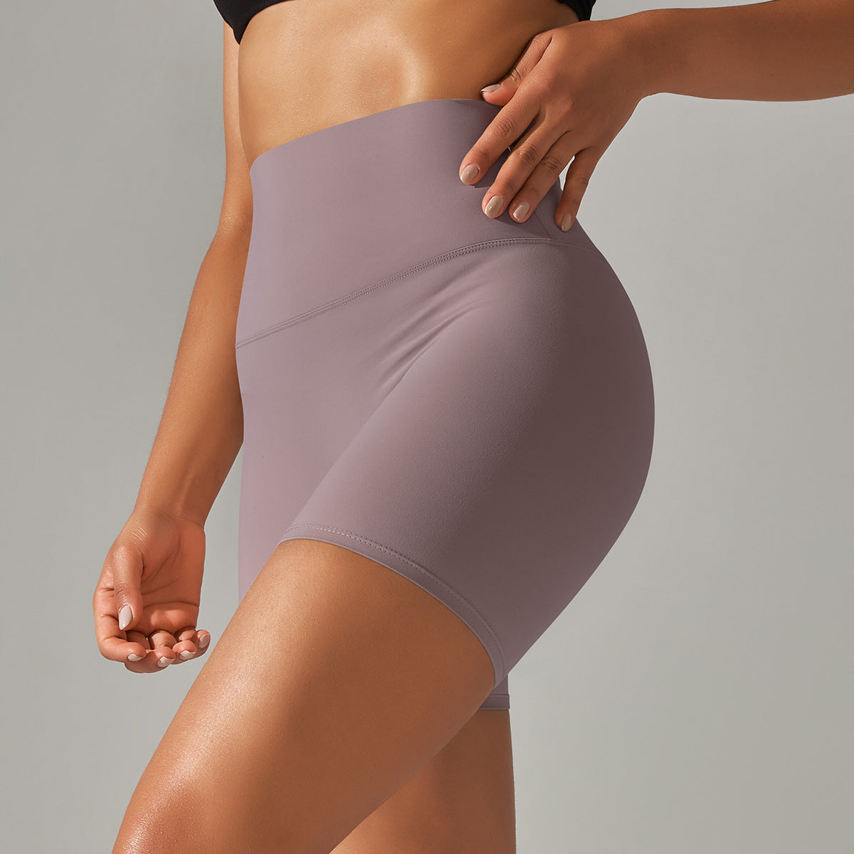 High-Waist Seamless Shorts