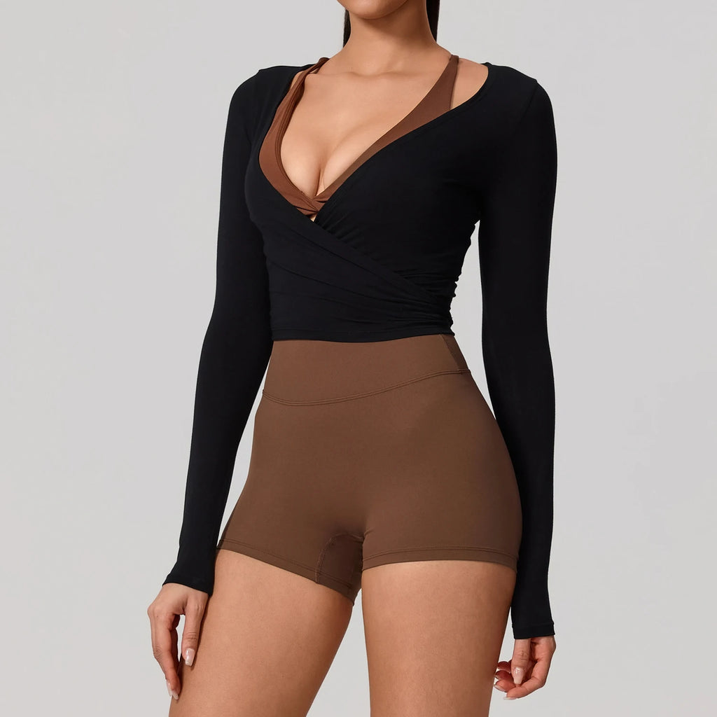 Long Sleeve Ballet Wrap Top