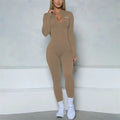SculptFit Long Sleeve Zipper Jumpsuit