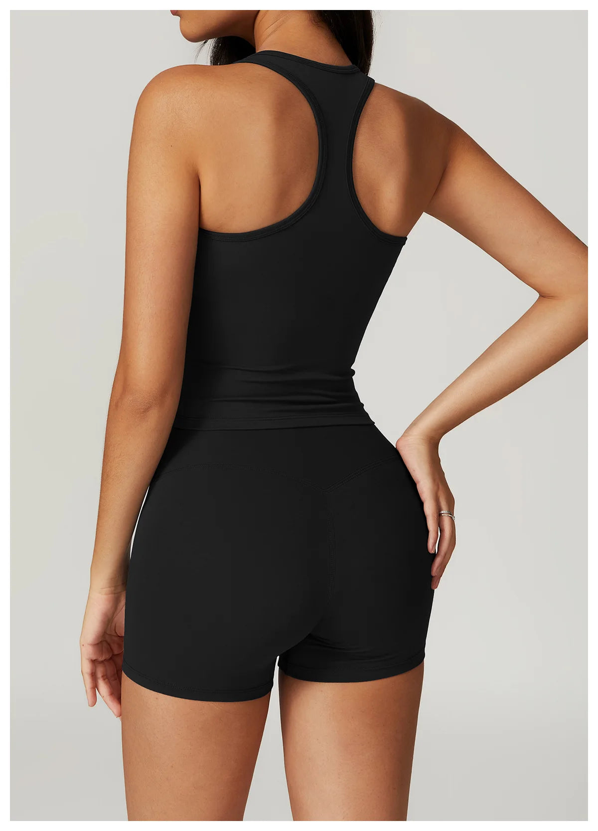 Square Neck Stretch Fit Sports Tank