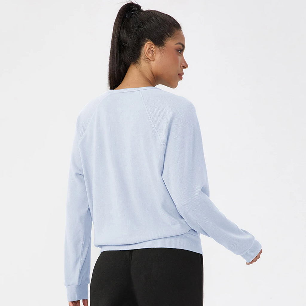 Double-Brushed Warm Lightweight Sweatshirt