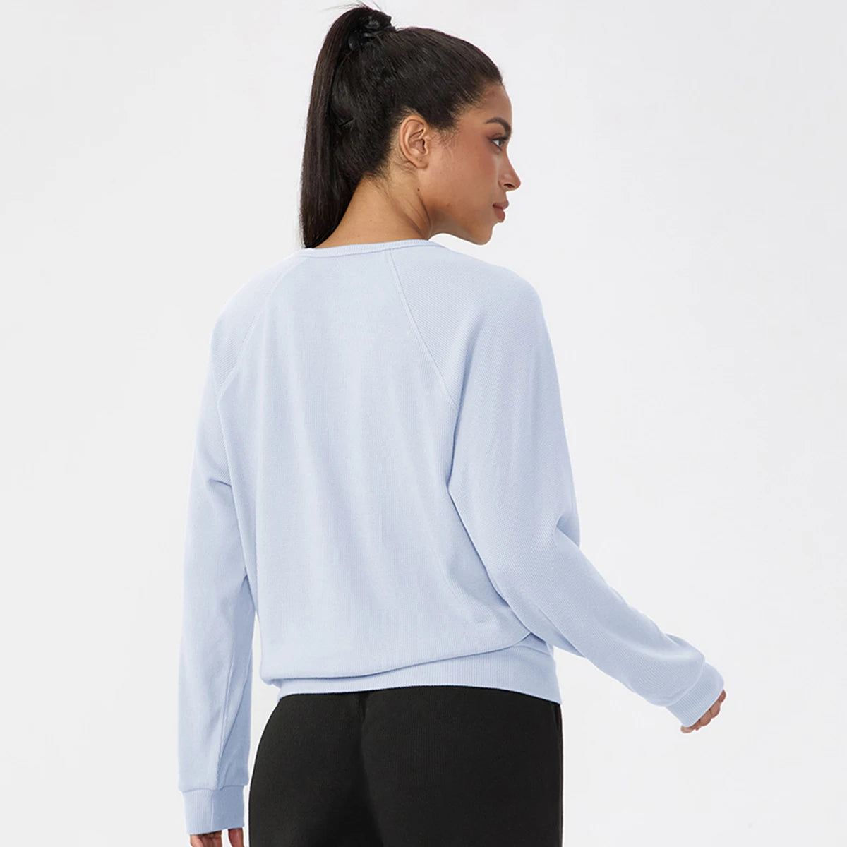 Double-Brushed Warm Lightweight Sweatshirt