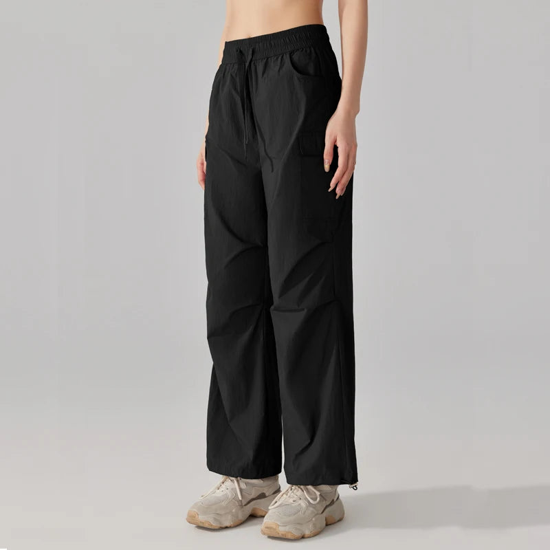 Lightweight Water-Resistant Parachute Cargo Pants