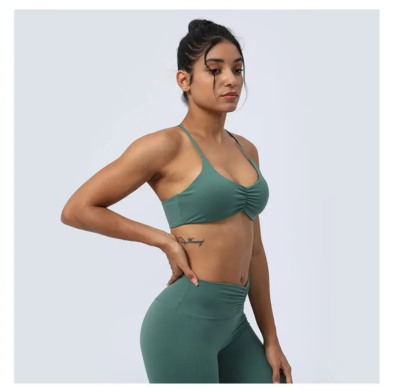 Racerback Scrunch Seamless Sports Bra