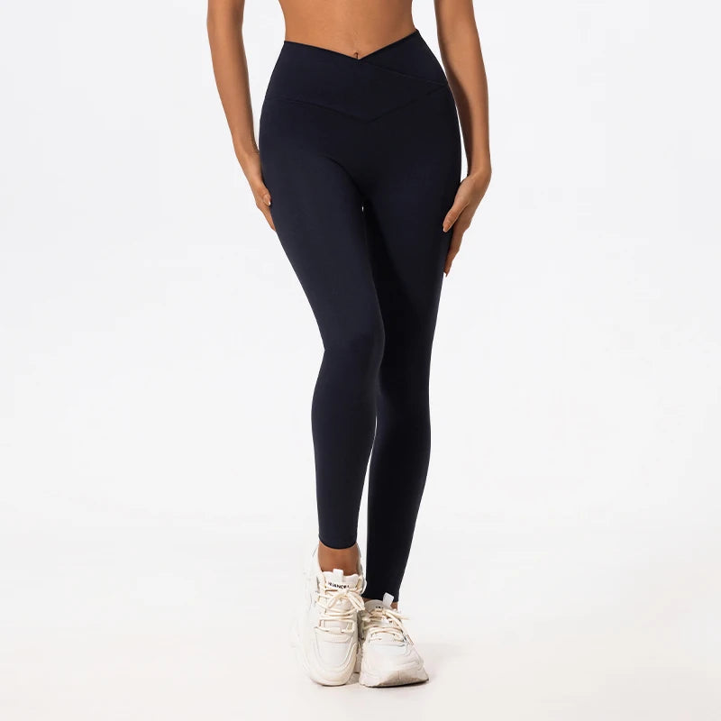High-Waisted Crossover Sculpt Leggings