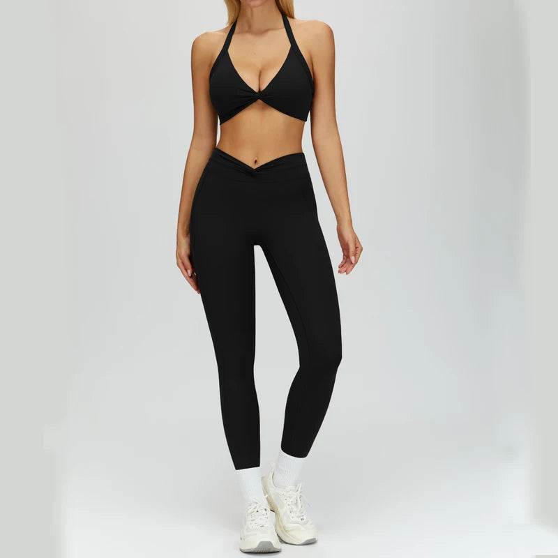 Sculpting Fit Backless Sports Bra & Leggings Set
