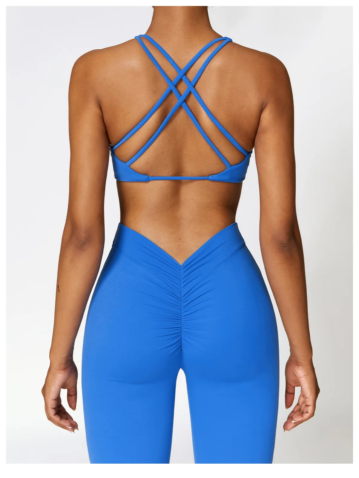 Seamless 2-Piece High-Waist Flare Leggings & Sports Bra
