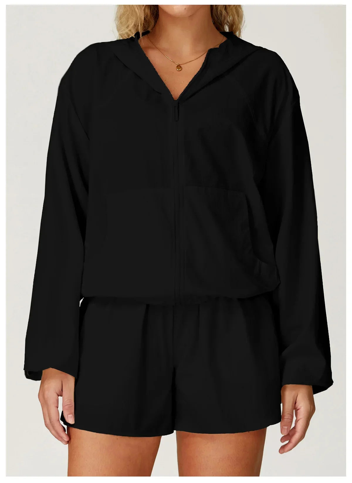 Avara Lightweight Hooded Zipper Jacket