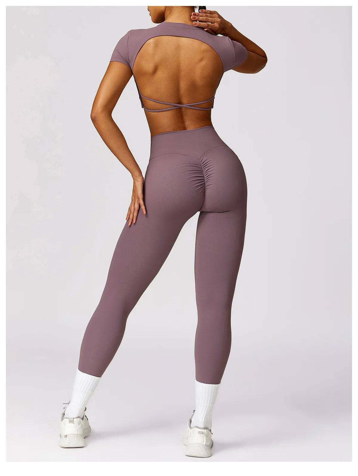 Breathable Backless Crop Top