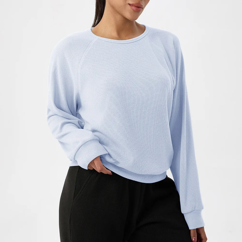 Double-Brushed Warm Lightweight Sweatshirt