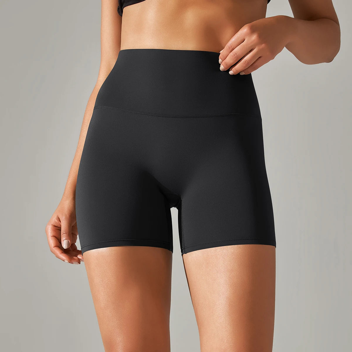 High-Waist Seamless Shorts