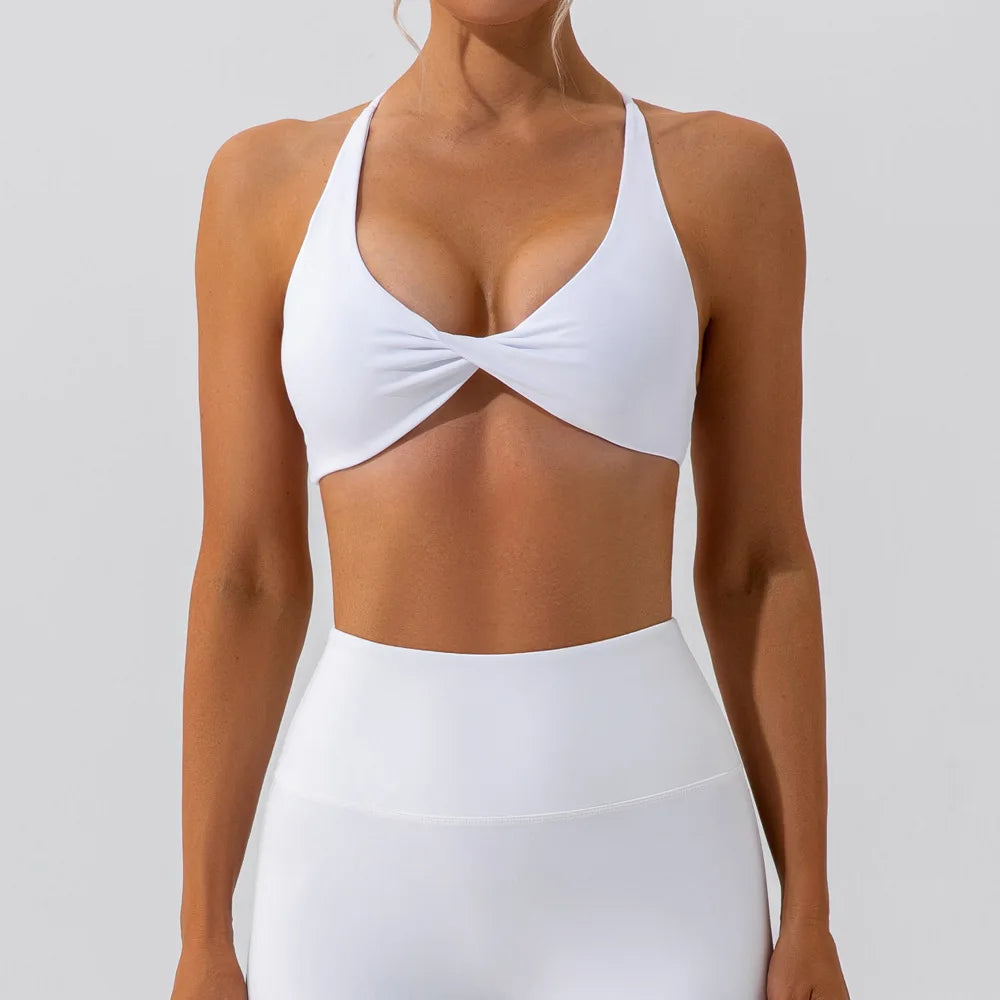 Twist Front with Crossback Sports Bra