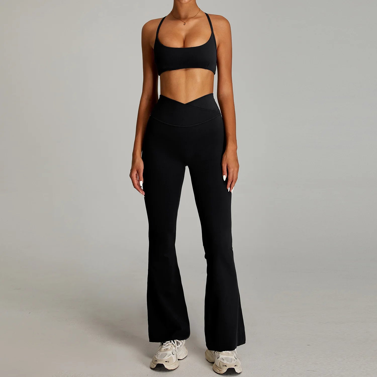 Siena Sculpt Set | Contour Crop & Flared Bottoms
