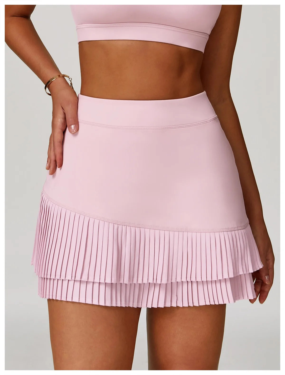 Pastel Tennis Skort with Built-In Pockets
