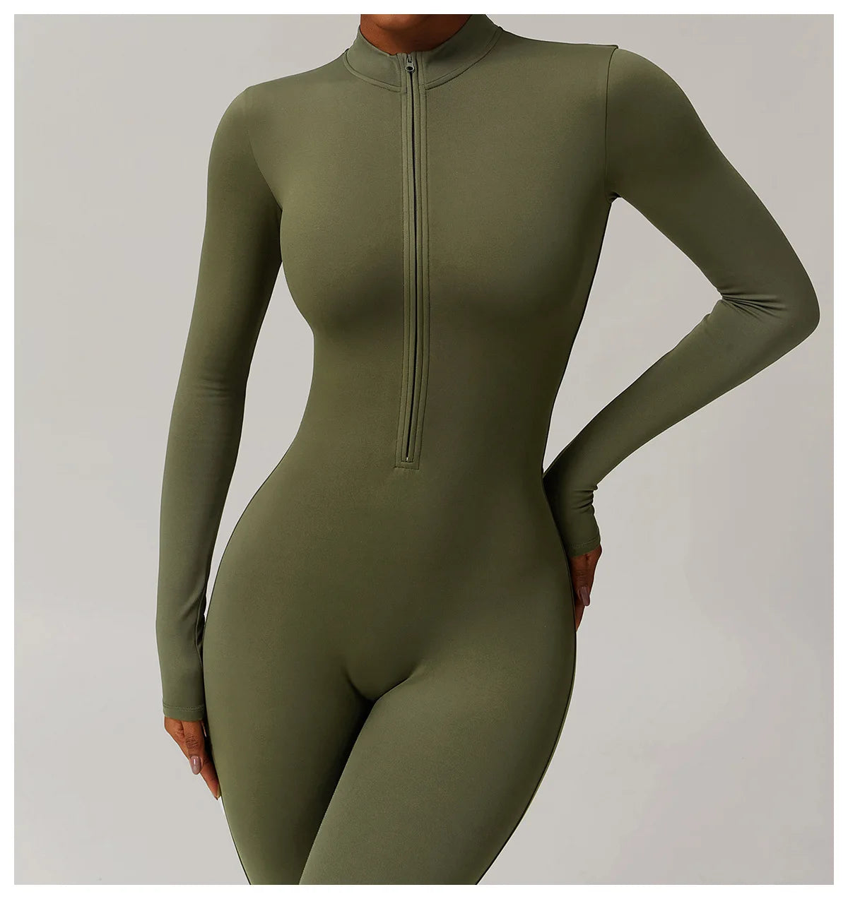 SculptEase Fleece-Lined Long-Sleeve Jumpsuit