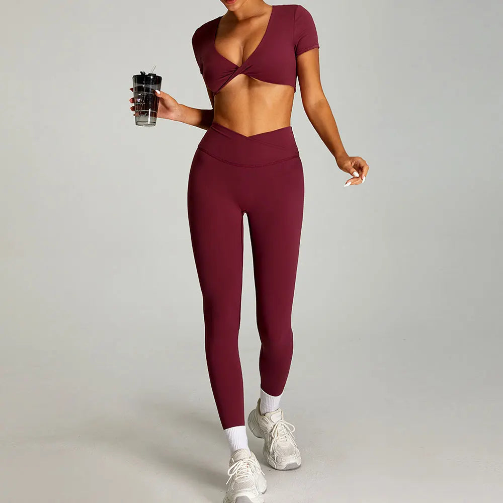 Siena Sculpt Set | Twist Front Crop & Leggings