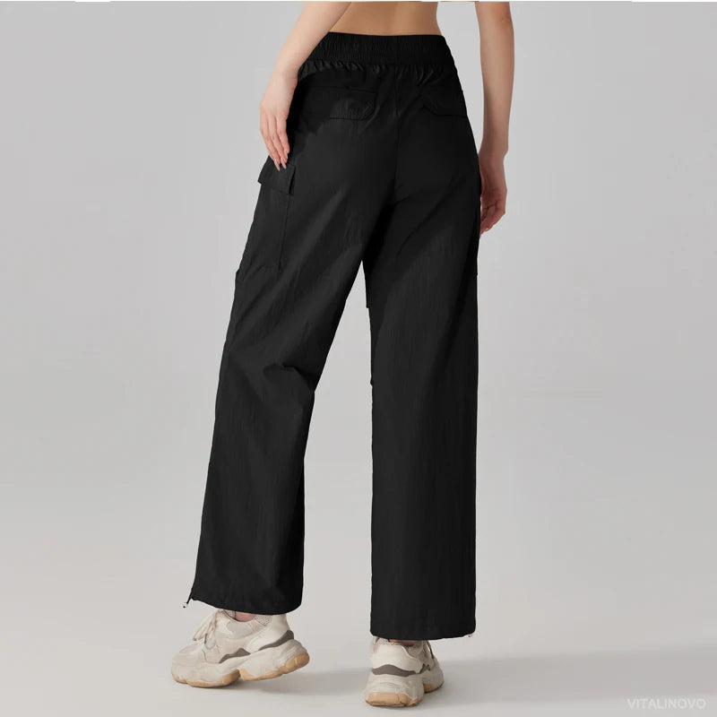 Lightweight Water-Resistant Parachute Cargo Pants