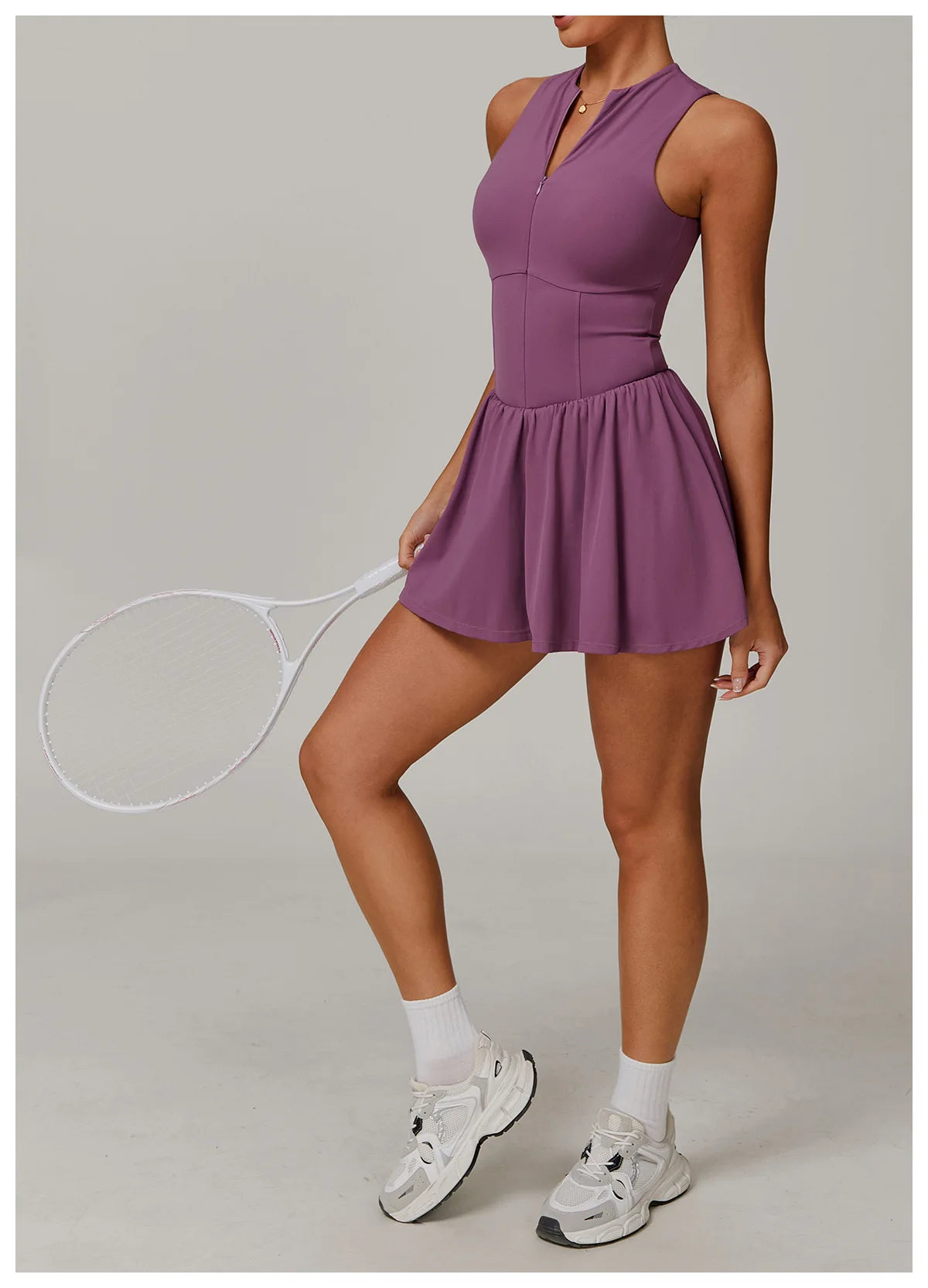 Sleeveless Skirt Jumpsuit