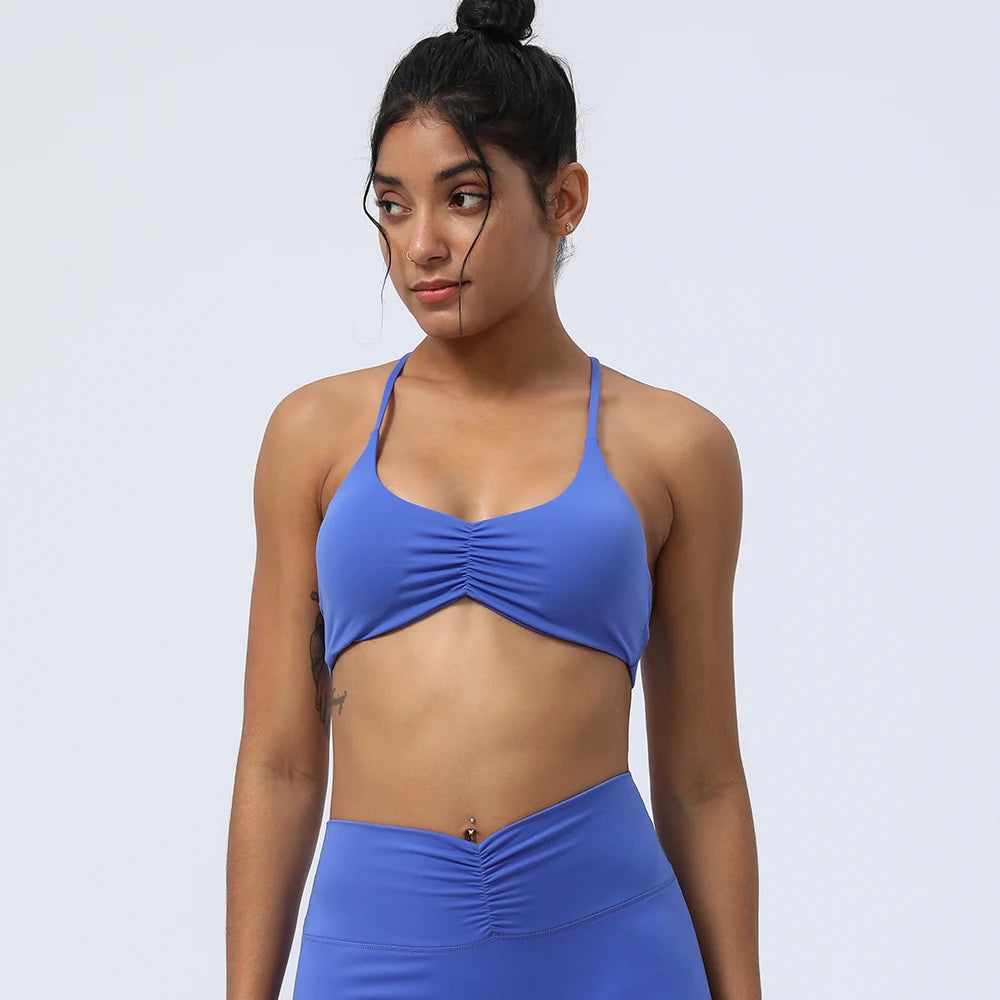 Racerback Scrunch Seamless Sports Bra