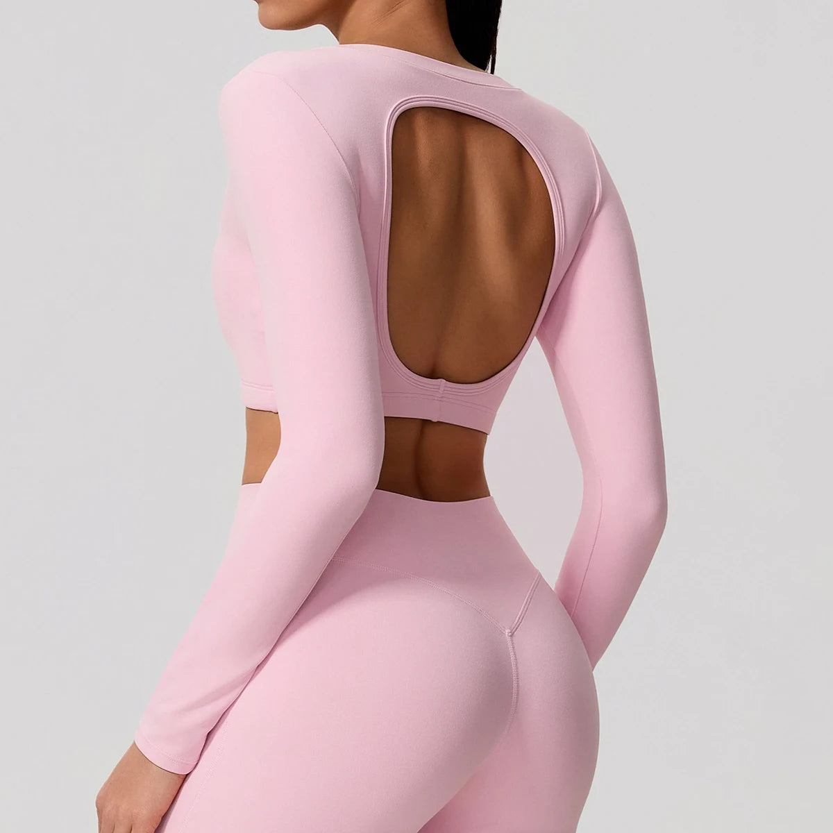 Naked Feeling Long Sleeve Backless Top