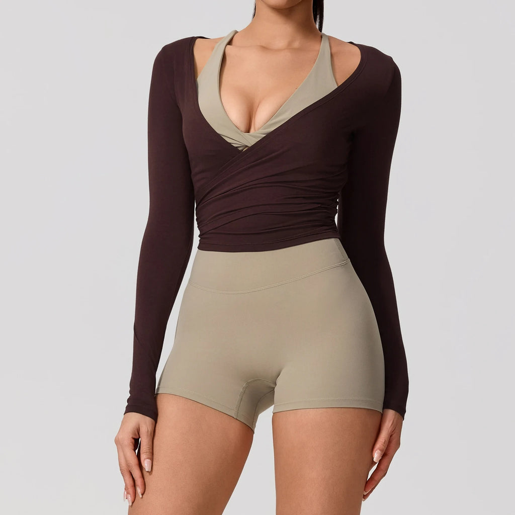 Long Sleeve Ballet Wrap Top