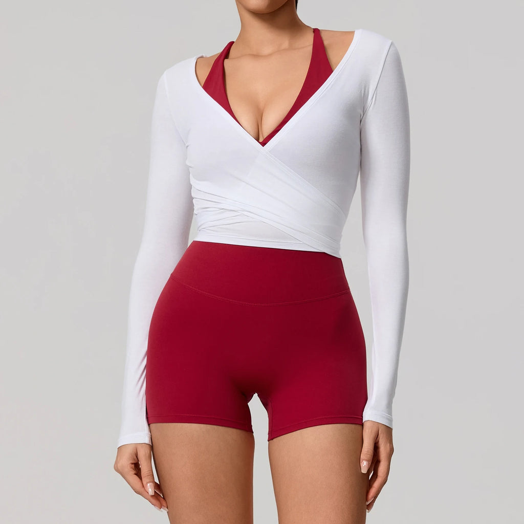 Long Sleeve Ballet Wrap Top