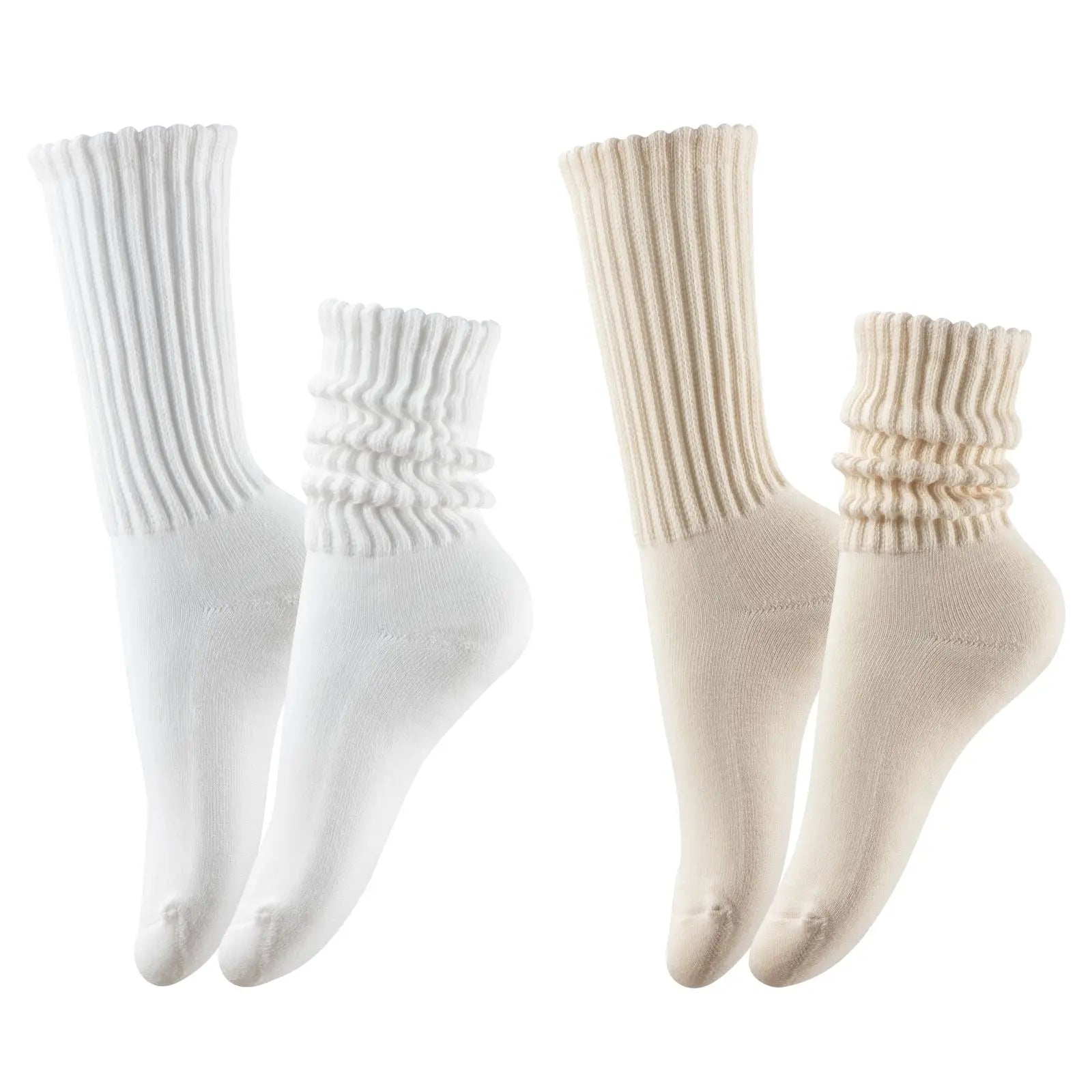 Ribbed Scrunch Socks