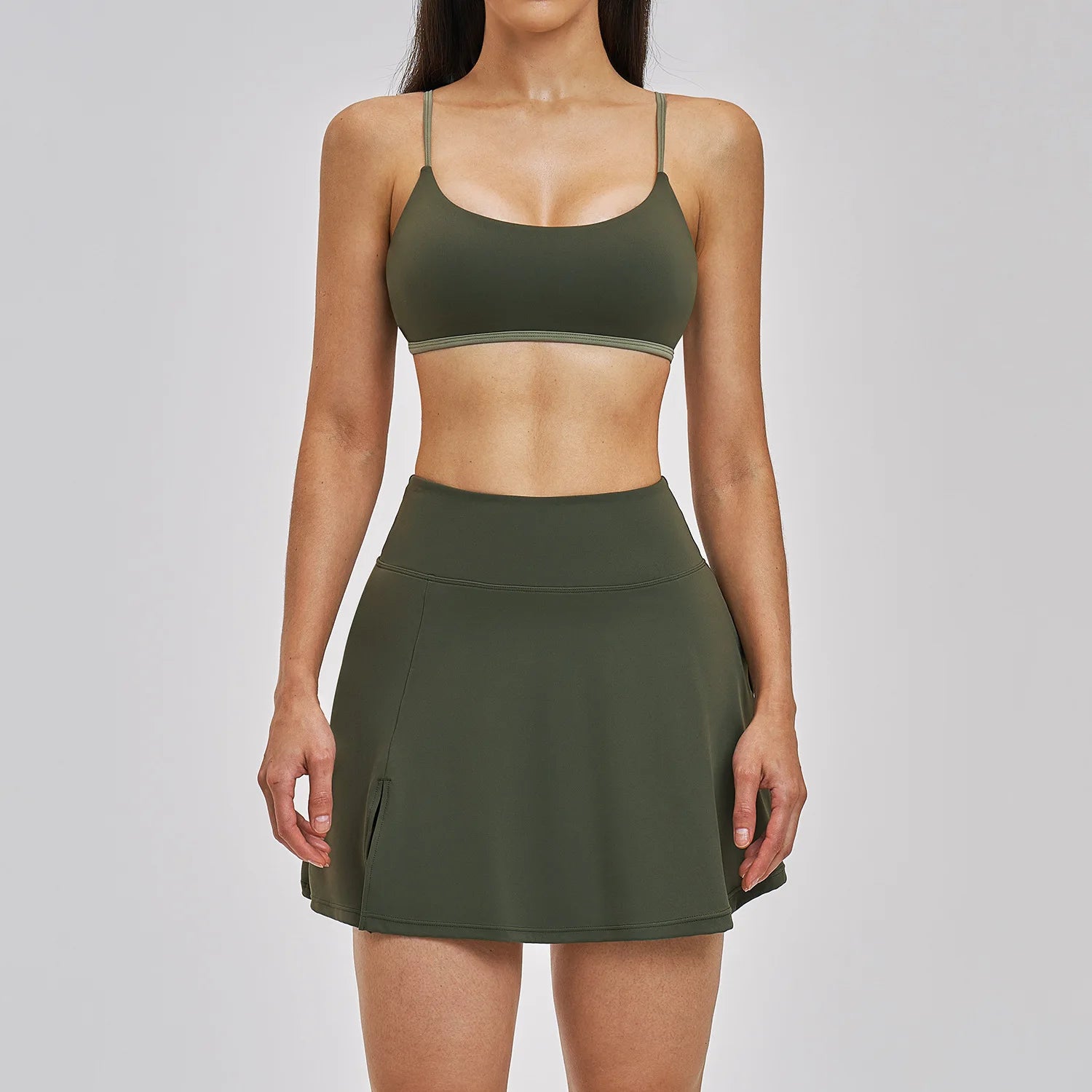 Aura Sculpt Set with Skort | Two Tone