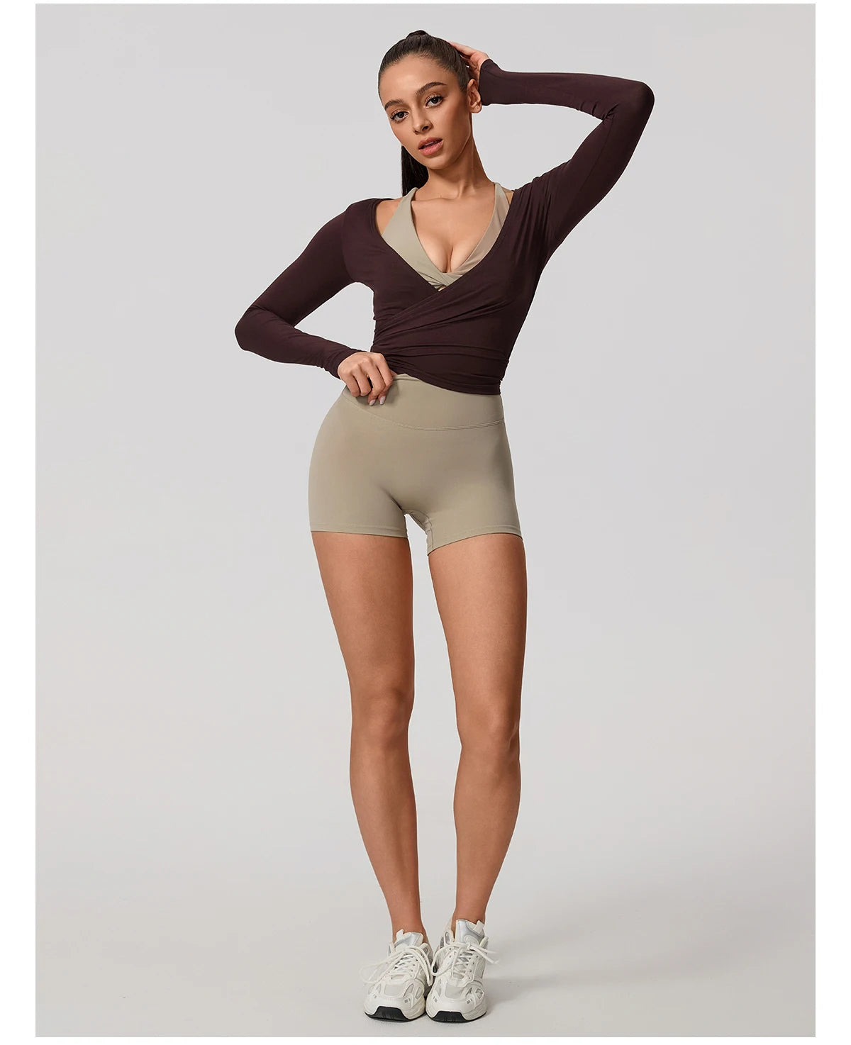 Long Sleeve Ballet Wrap Top