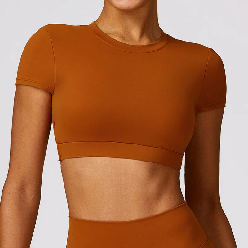 Breathable Backless Crop Top
