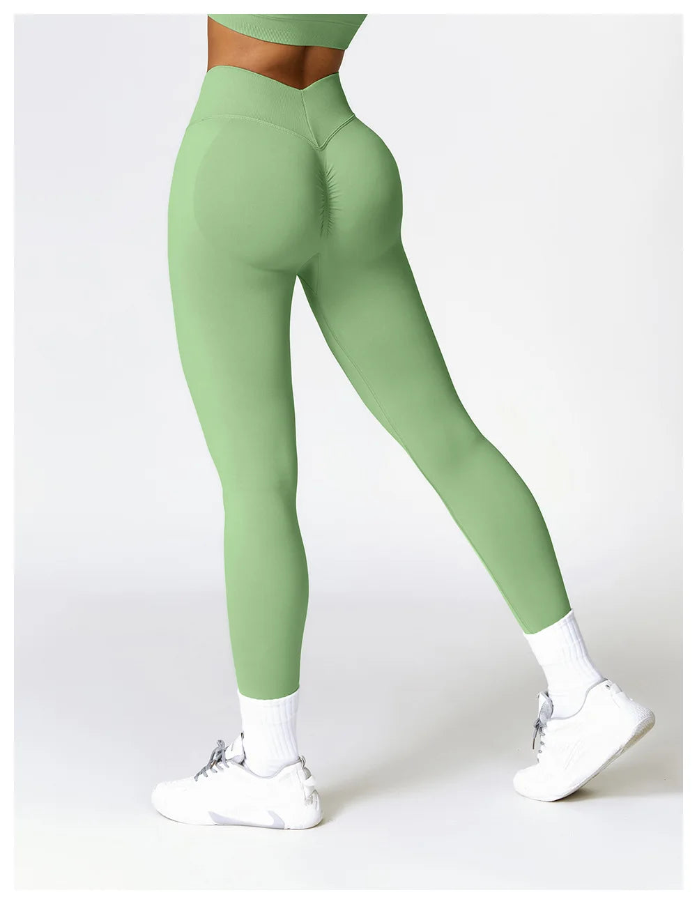 V-Back Booty-Lifting Leggings – Seamless