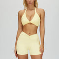 Sculpting Fit Backless Sports Bra & Shorts Set