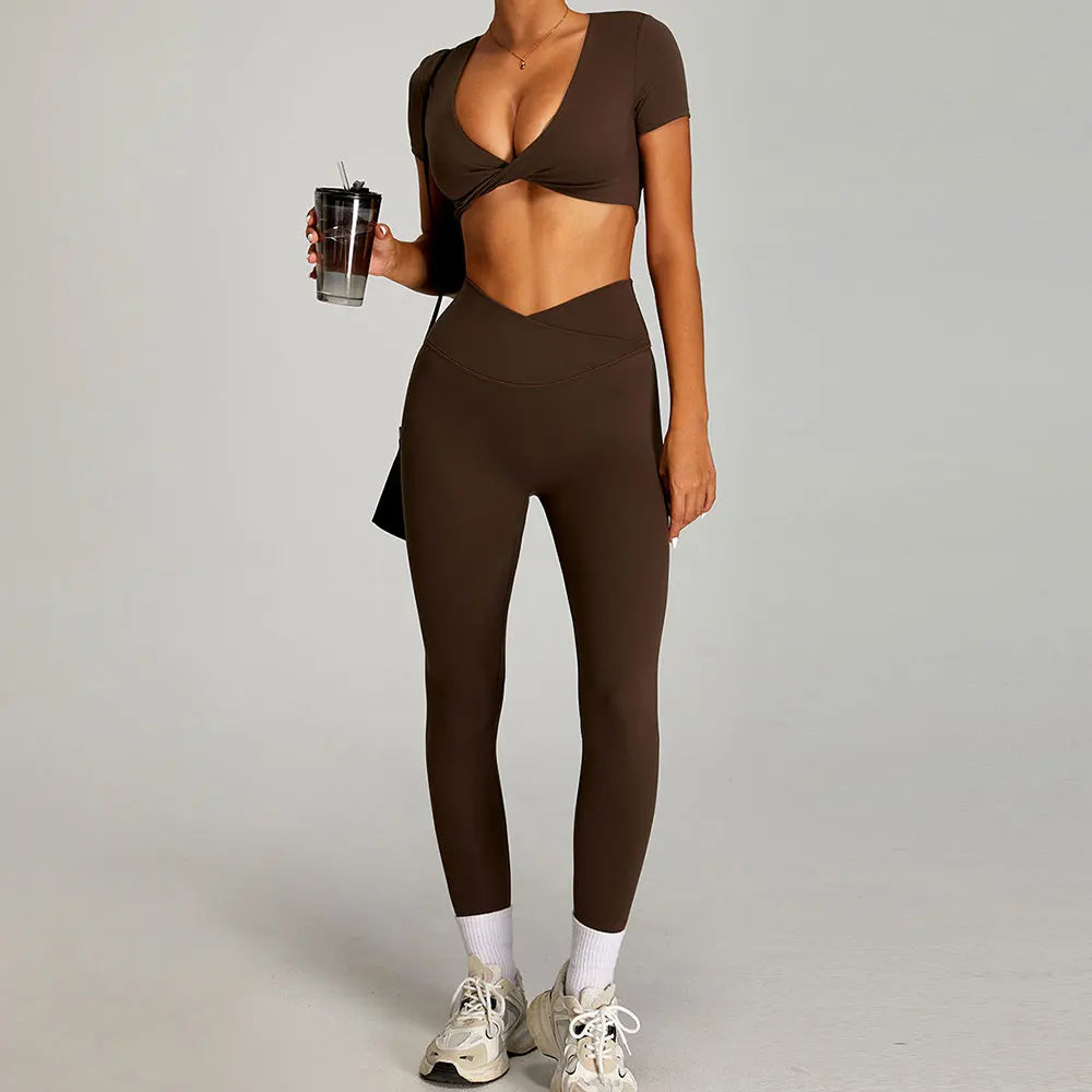 Siena Sculpt Set | Twist Front Crop & Leggings