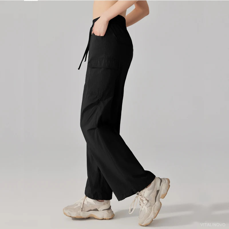 Lightweight Water-Resistant Parachute Cargo Pants