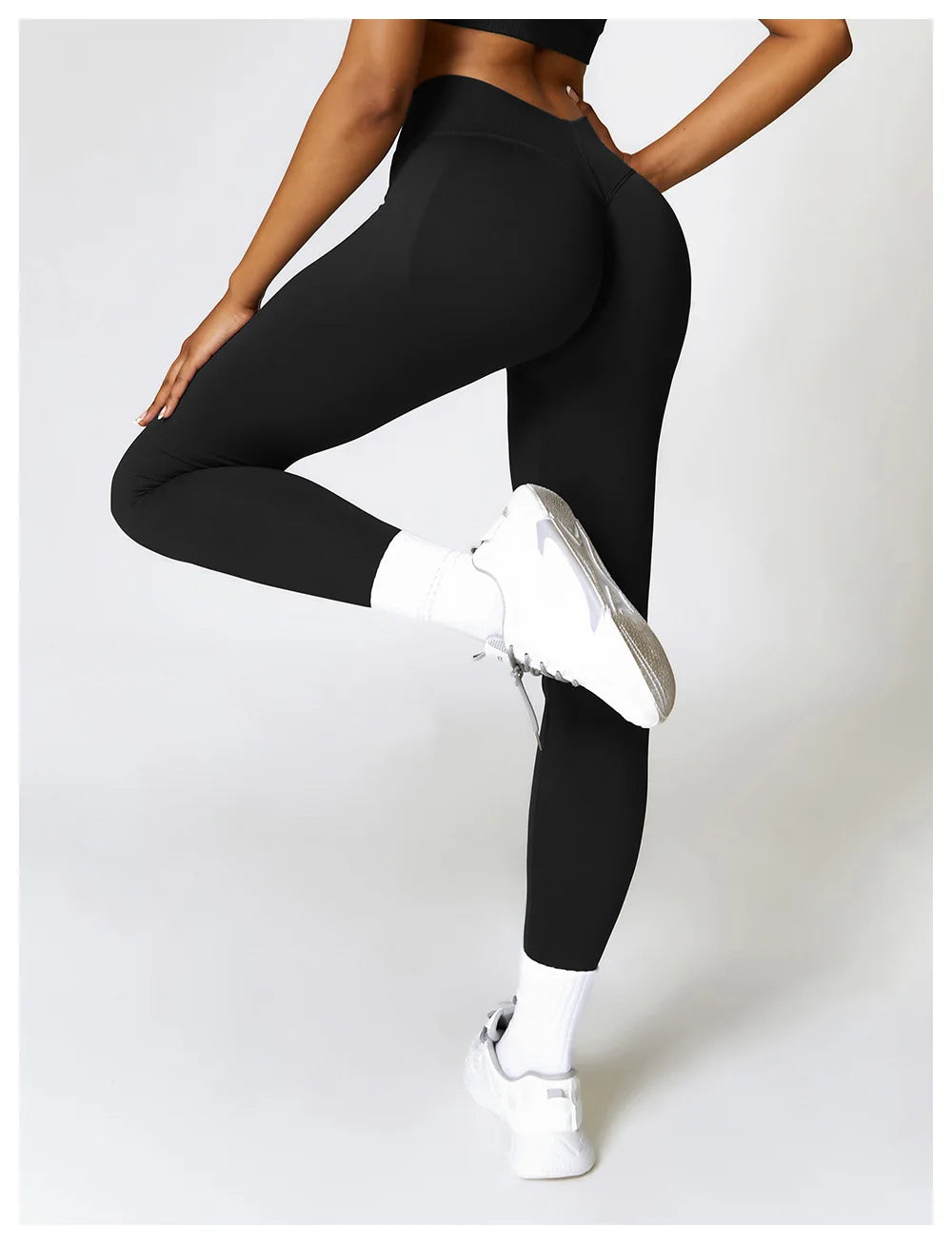V-Back Booty-Lifting Leggings – Seamless