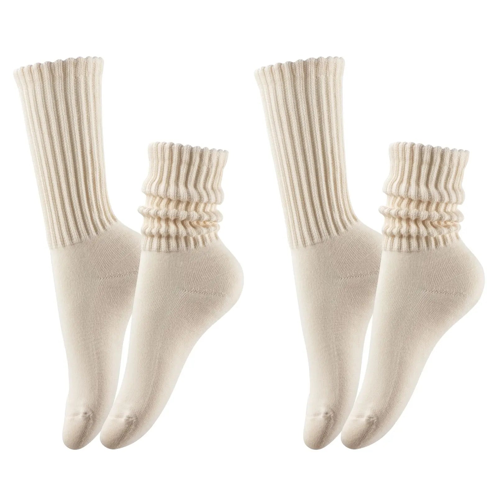 Ribbed Scrunch Socks