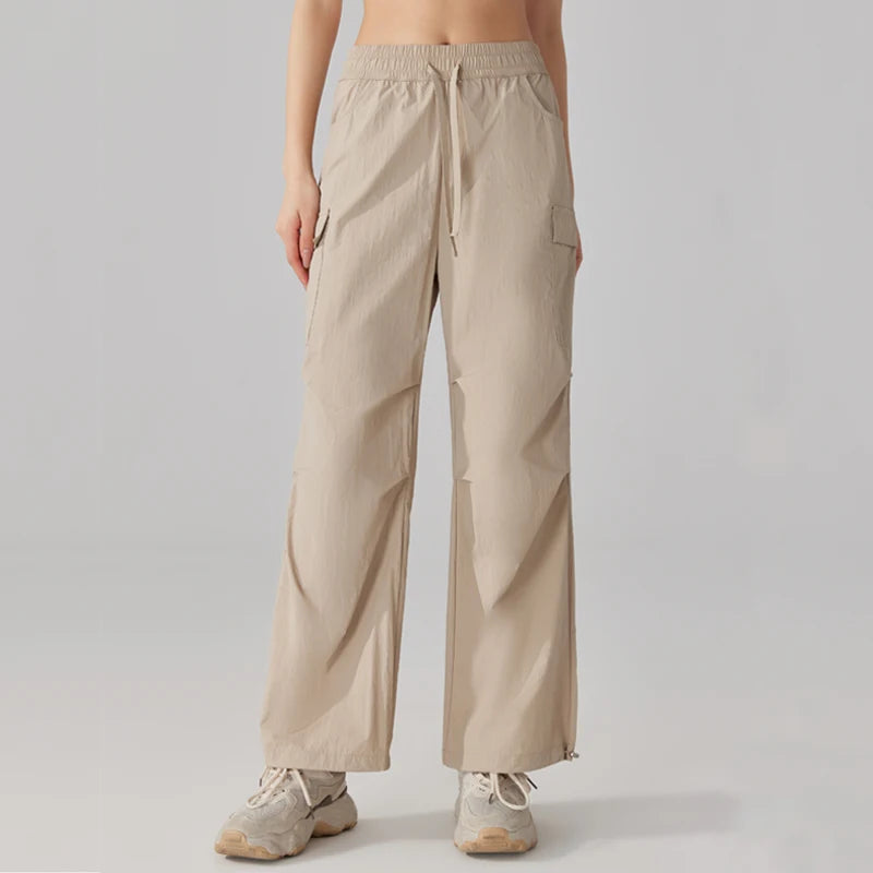 Lightweight Water-Resistant Parachute Cargo Pants