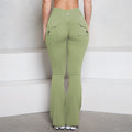 Scrunch Butt Pocket Flared Leggings