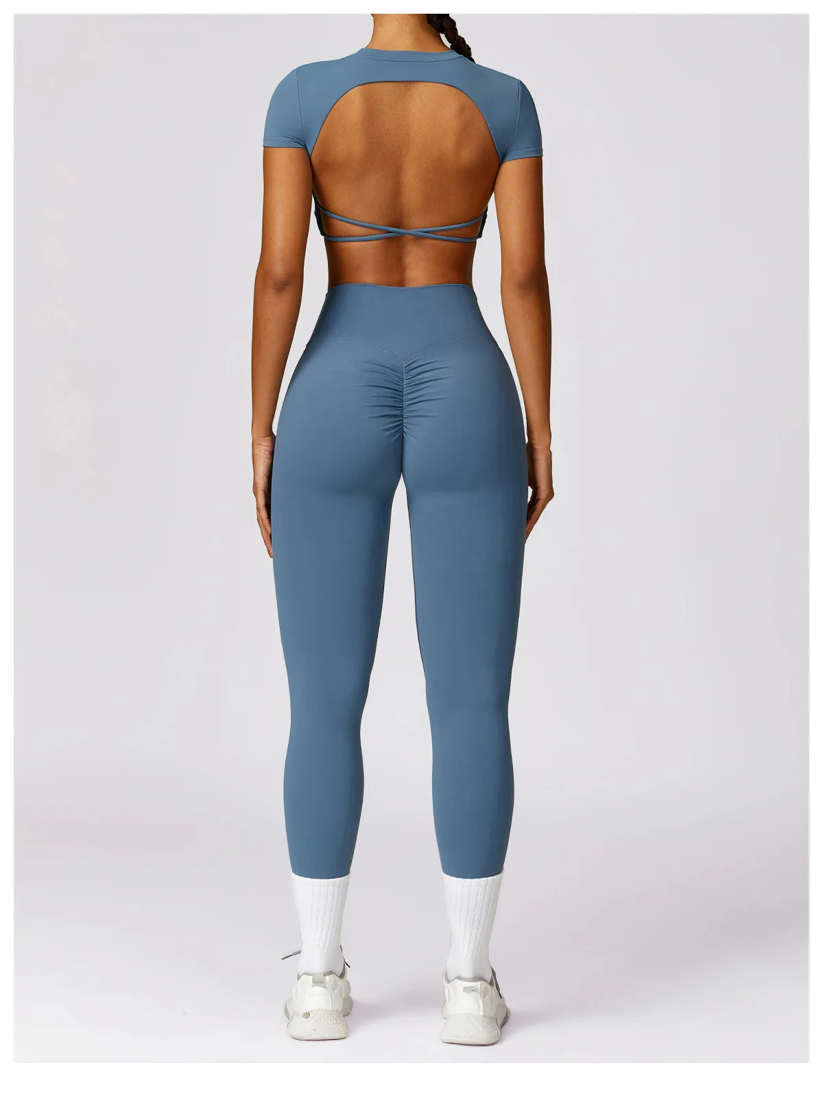Breathable Backless Crop Top