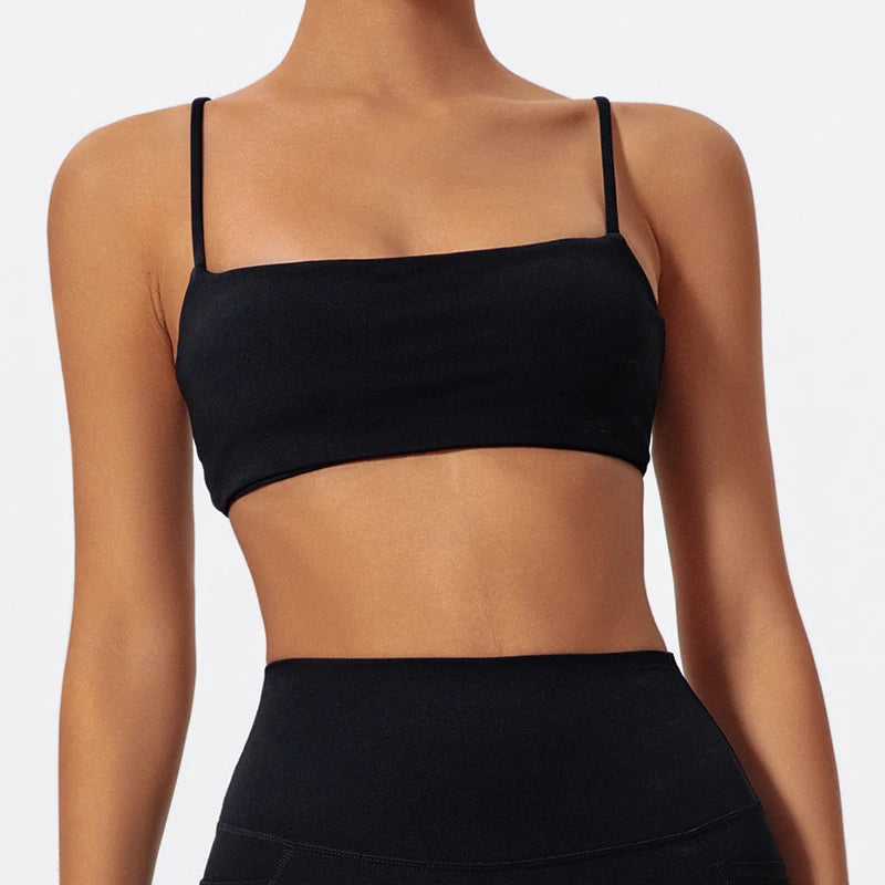 Cut Out Bandeau Sports Bra