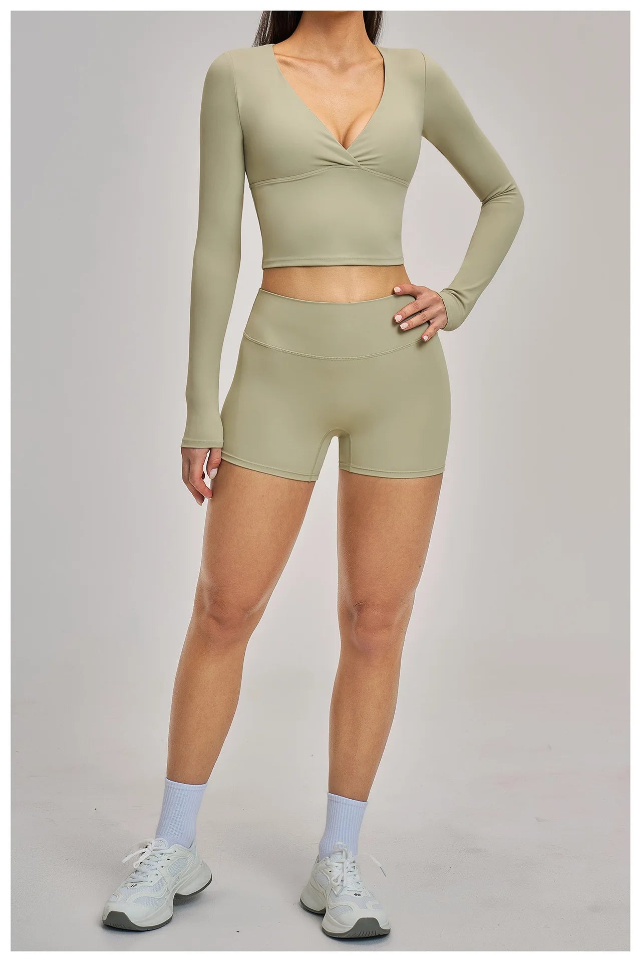 Nova Sculpt Set | Long Sleeve Top & Shorts