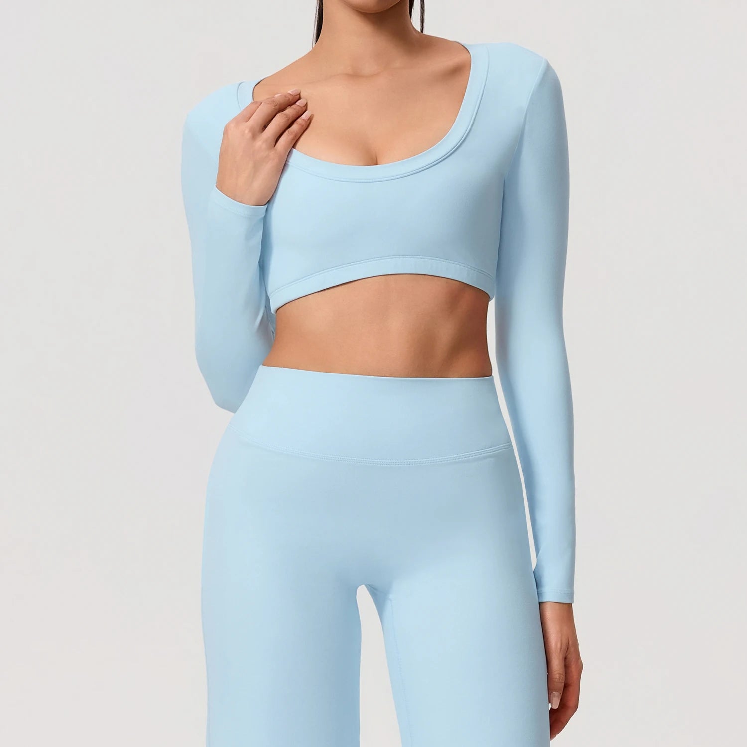 Naked Feeling Long Sleeve Backless Top