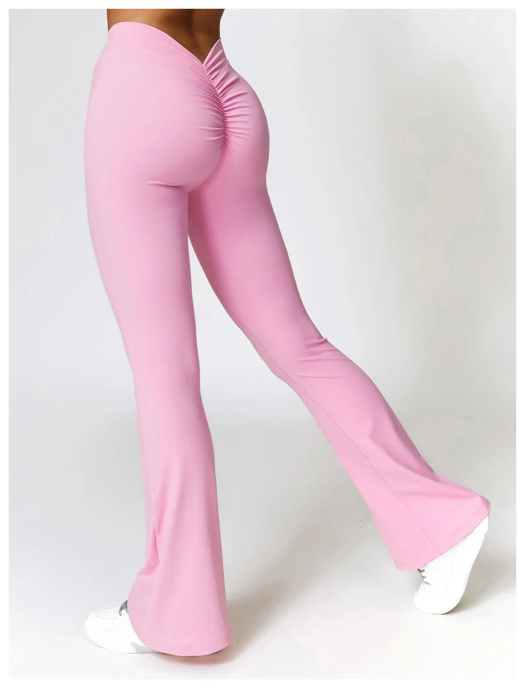 Seamless 2-Piece High-Waist Flare Leggings & Sports Bra