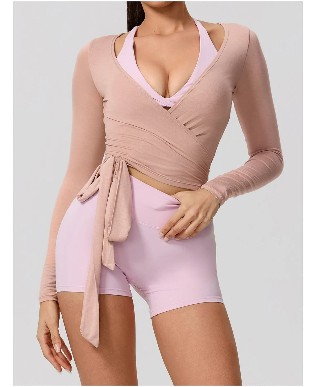 Long Sleeve Ballet Wrap Top