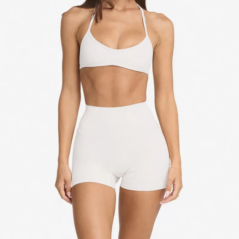 Serenity Set – 2-piece Halter Bra & Shorts Activewear Set