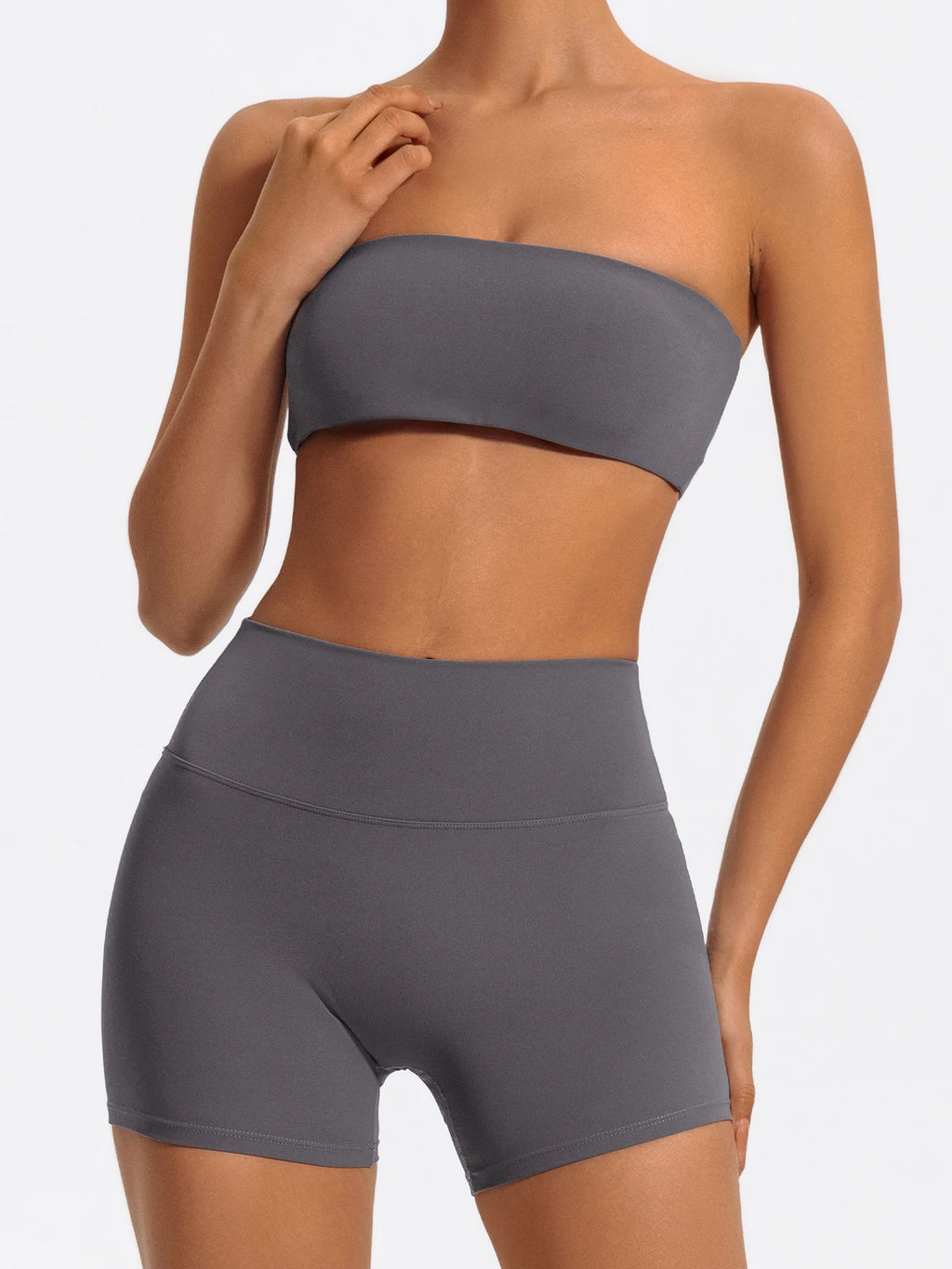 2-piece Set Bandeau with Shorts