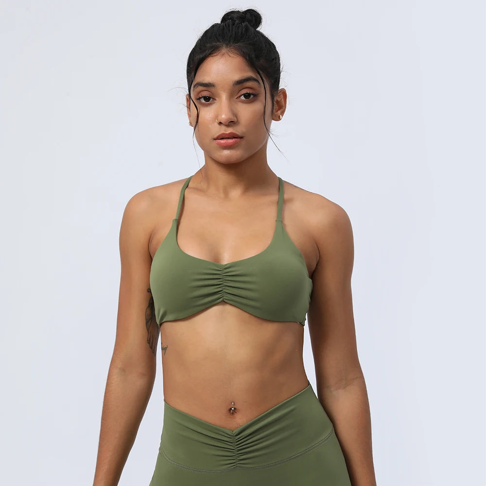 Racerback Scrunch Seamless Sports Bra