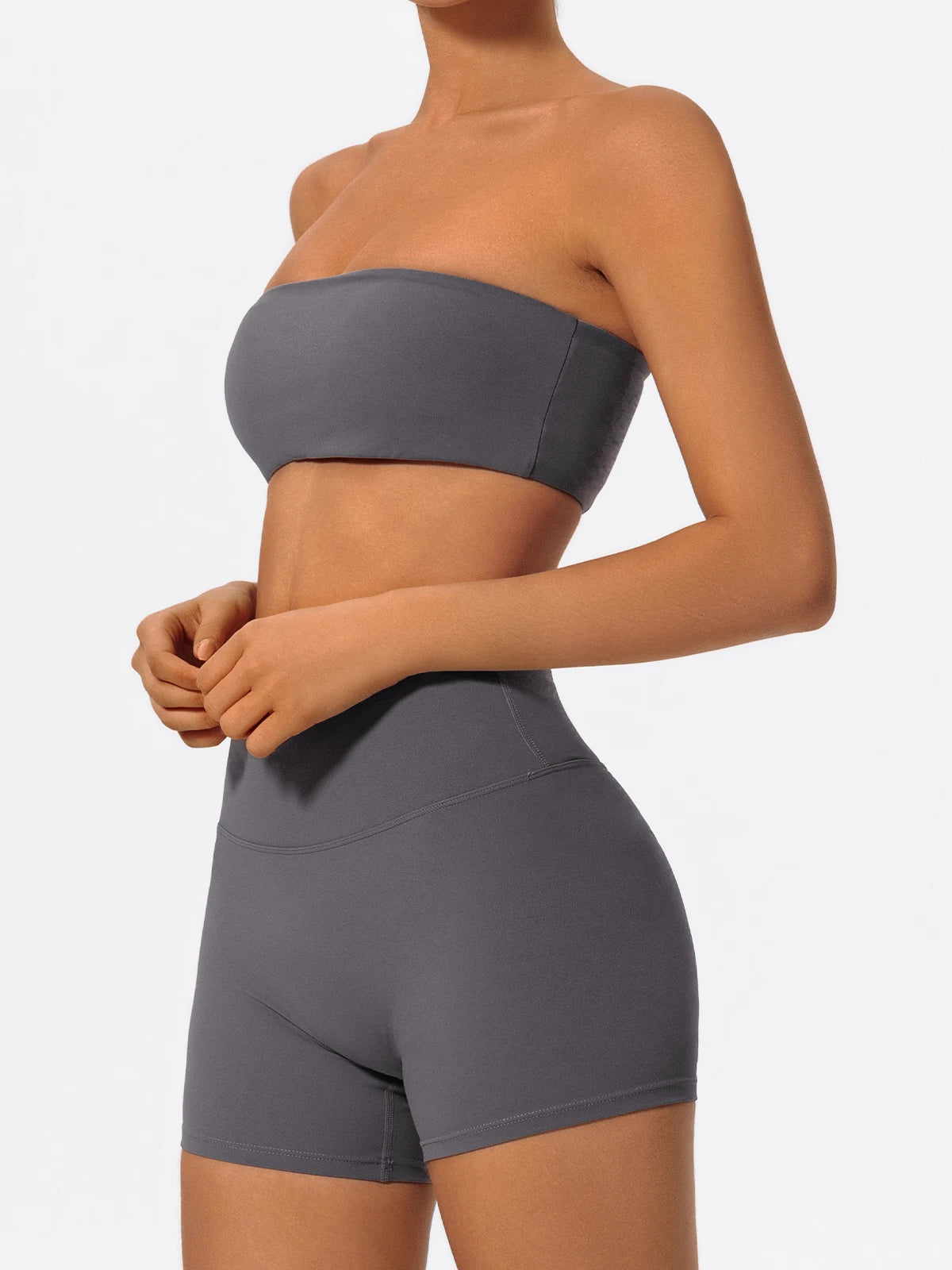 2-piece Set Bandeau with Shorts