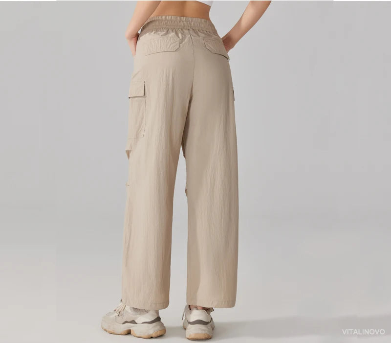 Lightweight Water-Resistant Parachute Cargo Pants